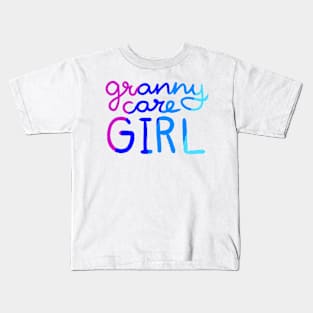 Granny Care Girl Kids T-Shirt